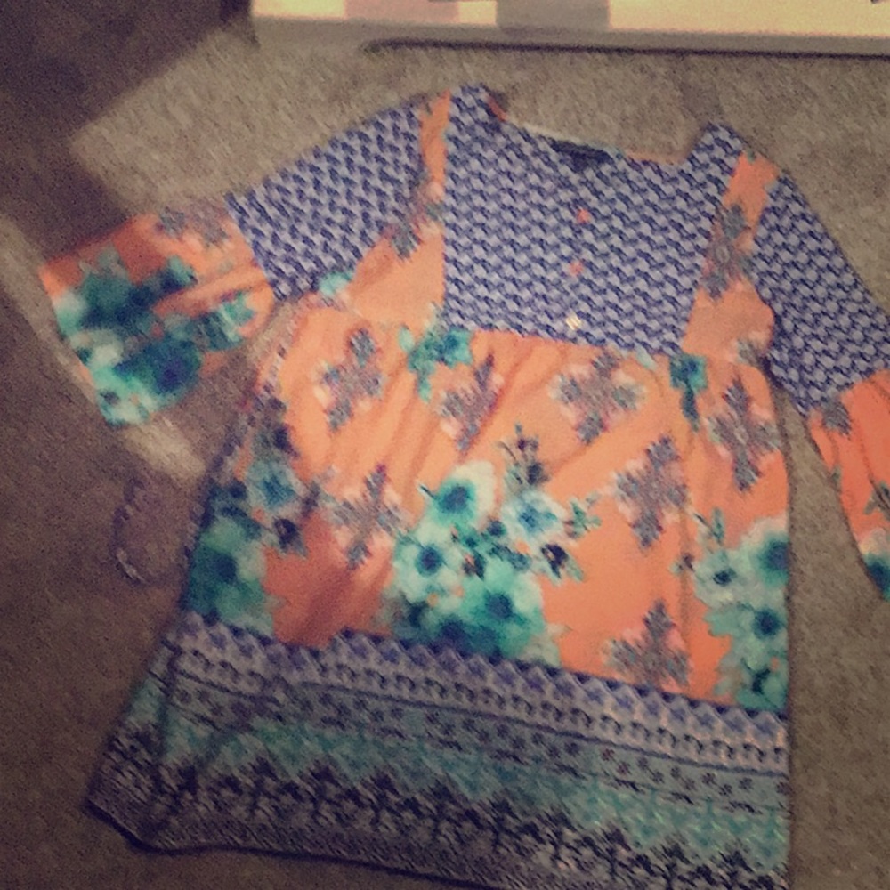 Floral multi colored and cool Patterned kids dress